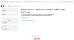 Desktop Screenshot of moodle.fjbk.de